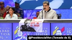 El presidente de Venezuela, Nicolás Maduro, durante el lanzamiento de la Gran Misión Igualdad Justicia Social "Hugo Chávez".