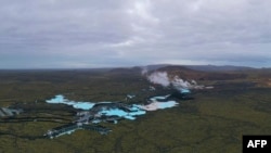 FILE — A photo taken Feb. 28, 2021 shows the Blue Lagoon near Grindavik on the Reykjanes peninsula, Iceland. Iceland declared a state of emergency Friday after several earthquakes rocked the southwestern part of the peninsula in what could be a precursor to a volcanic eruption. 