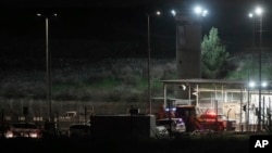 Israeli security forces are seen at a West Bank checkpoint, near the village of Biddu, Jan. 7, 2024. Israeli police on Sunday opened fire at suspected attackers who rammed their car into a West Bank checkpoint, fatally shooting a Palestinian girl.