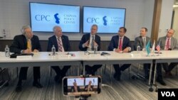 Vashingtonda Kaspiy siyosat markazida kechgan davra suhbatida Qozog'iston va Markaziy Osiyo hamda atrofdagi yirik davlatlar bilan aloqalar muhokama qilindi. Vashington, 4-yanvar, 2024. 