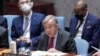 United Nations Secretary-General Antonio Guterres speaks during a Security Council meeting on situation in Ukraine, Sept. 22, 2022 at United Nations headquarters.