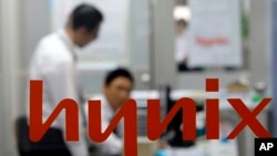 韩国拥有的海力士半导体公司 （Hynix Semiconductor）。美联社资料照。