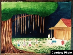 Lukisan karya pelukis Indonesia di Philadelphia, AS, Jeanny Kurniawati (foto/dok: Jeanny Kurniawati)