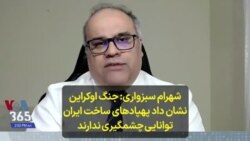 شهرام سبزواری: جنگ اوکراین نشان داد پهپادهای ساخت ایران توانایی چشمگیری ندارند