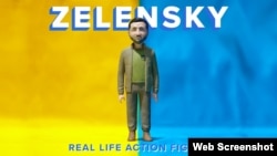 Ukrainian President Volodymyr Zelenskyy is being made into an action figure by a product design company in New York. FCTRY launched a Kickstarter campaign to fund production; it hit its $30,000 funding goal in three hours and has raised more than $120,000.
