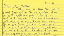 Read Robert Palmer's letter to Judge Tanya Chutkan (PDF)
