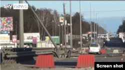 Mjesto gde je napadnuta ekipa britanskog Sky Newsa (screenshot)