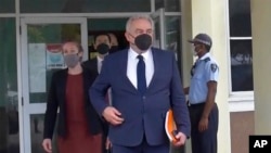 Kurt Campbell, the U.S. National Security Council Indo-Pacific coordinator, arrives at Honiara, Solomon Islands, April 22, 2022. His delegation expressed concerns that China could establish a long-term military presence in the South Pacific nation.