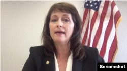 资料照：美国国际宗教自由委员会的主席纳丁·梅恩扎(Nadine Maenza)。