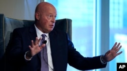 Disney CEO Bob Chapek responds during an address at the Boston College Chief Executives Club, Nov. 15, 2021, in Boston.