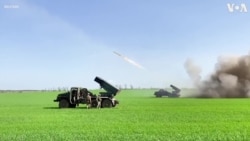 Ukraine Army Fires Grad Rockets at Russian Military Targets 