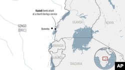 A suspected extremist attack at a church in eastern Congo killed at least 10 people and wounded more than three dozen, according to the country’s army.