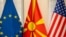 Знамиња на ЕУ, Северна Македонија и САД