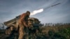 A Ukrainian rocket launcher fires at Russian positions near Bakhmut, Donetsk region, Ukraine, Nov. 24, 2022.