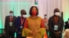 Shirley Ayorkor Botchwey, présidente du Conseil des ministres de la CEDEAO, à un sommet à Accra-Ghana, le 3 février 2022. (Nipah Dennis/AFP)