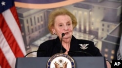 FILE - Hayati Madeleine Albright
