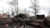 تانک منهدم شده متعلق به نیروهای روسیه