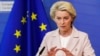 Presiden Komisi Eropa Ursula von der Leyen berbicara di Brussel, Belgia 