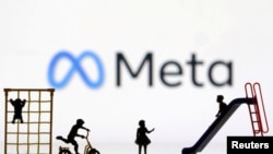 Illustration shows Meta logo