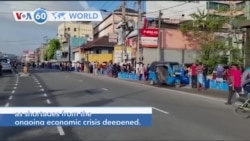 VOA60 World - Sri Lankans stand in line for fuel and cooking gas amid shortages