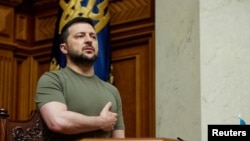 Presiden Ukraina Volodymyr Zelenskyy di Kyiv, Ukraina 3 Mei 2022. (Foto: via Reuters)