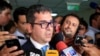 El fiscal Marcelo Pecci habla con los medios, en el Tribunal Supremo de Paraguay, en Asunción, el 10 de marzo de 2020.