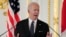 U.S. President Joe Biden speaks during a news conference with Japanese Prime Minister Fumio Kishida at Akasaka Palace in Tokyo on May 23, 2022.

