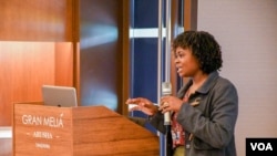 Nompilo Simanje is from the media watchdog group, Media Institute of Southern Africa (MISA) Zimbabwe which has demanded that charges against the reporters be dropped. (Photo courtesy Nompilo Simanje)