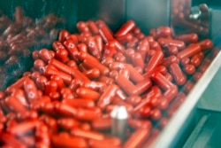 This undated image provided by Merck & Co. shows their new antiviral medication.