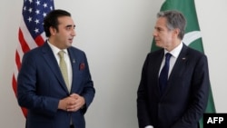 پاکستان وزیر خارجہ بلاول بھٹو زرداری اپنے امریکی ہم منصب اینٹنی بلنکن کے ساتھ، فائل فوٹو