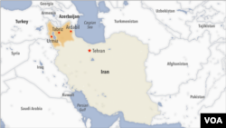 Azerbaijani-Turkish population centers in northwestern Iran