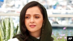 FILE - Actress Taraneh Alidoosti at the 69th international film festival, Cannes, southern France, in May 2016.
