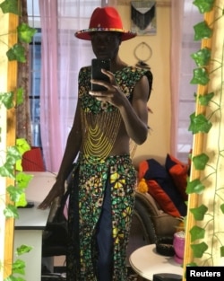 Kenyan LGBT activist Edwin Chiloba poses for a selfie in Narayanganj, Bangladesh March 14, 2022, in this picture obtained from social media.