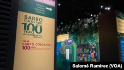Entrada de la exposición 'Isla Barro Colorado: 100 años de descubrimiento y asombro' en el Museo Nacional de Historia Natural en Washington. 
