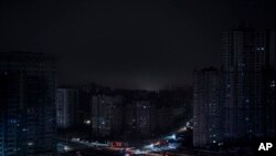 乌克兰首都基辅遭到俄罗斯导弹攻击之后（2022年11月23日）