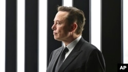 FILE - Elon Musk, Tesla CEO, attends the opening of the Tesla factory Berlin Brandenburg in Gruenheide, Germany, March 22, 2022. 