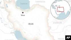 This is a locator map for Iran with its capital, Tehran. 