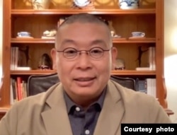 美國人權組織“公民力量”發起人楊建利。 （截圖自採訪視頻）
