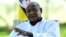 FILE - Uganda's President Yoweri Museveni speaks during an interview at his farm in Kisozi settlement of Gomba district, in the Central region of Uganda, Jan. 16, 2022. 