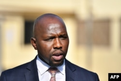 FILE - Kipchumba Murkomen, then Kenya's Elgeyo-Marakwet county senator, addresses the media in Nairobi, July 22, 2019.