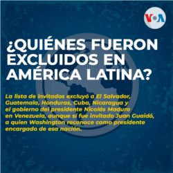 ¿Qué países de América Latina fueron excluidos de la Cumbre para la Democracia?