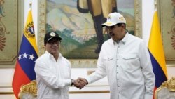 El presidente Nicolás Maduro recibió en Caracas a su homólogo colombiano Gustavo Petro
