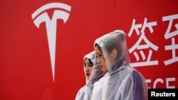 资料照：特斯拉工厂在上海举行破土仪式。（2019年1月7日）