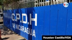 Fachada de la CPDH en Nicaragua, foto Houston Castillo, VOA. 