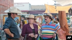 Shirley MacLaine and Jack Black in a scene from "Bernie" (Photo courtesy Millenium Entertainment)