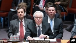 Представник РФ Віталій Чуркін в Раді Безпеки ООН