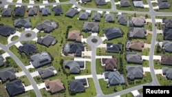 FILE - Homes are seen in The Villages retirement community in Florida, which in terms of population was one of the fastest growing U.S. states between 2010 and 2020. 