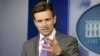 White House deputy press secretary Josh Earnest speaks during his daily news briefing at the White House in Washington, Aug. 21, 2013.