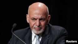 Presiden Afghanistan Ashraf Ghani saat memberikan sambutan dalam diskusi panel di Asia Society, New York, 20 September 2017. (Foto: dok).