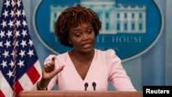 Juru bicara Gedung Putih Karine Jean-Pierre (foto: dok). 